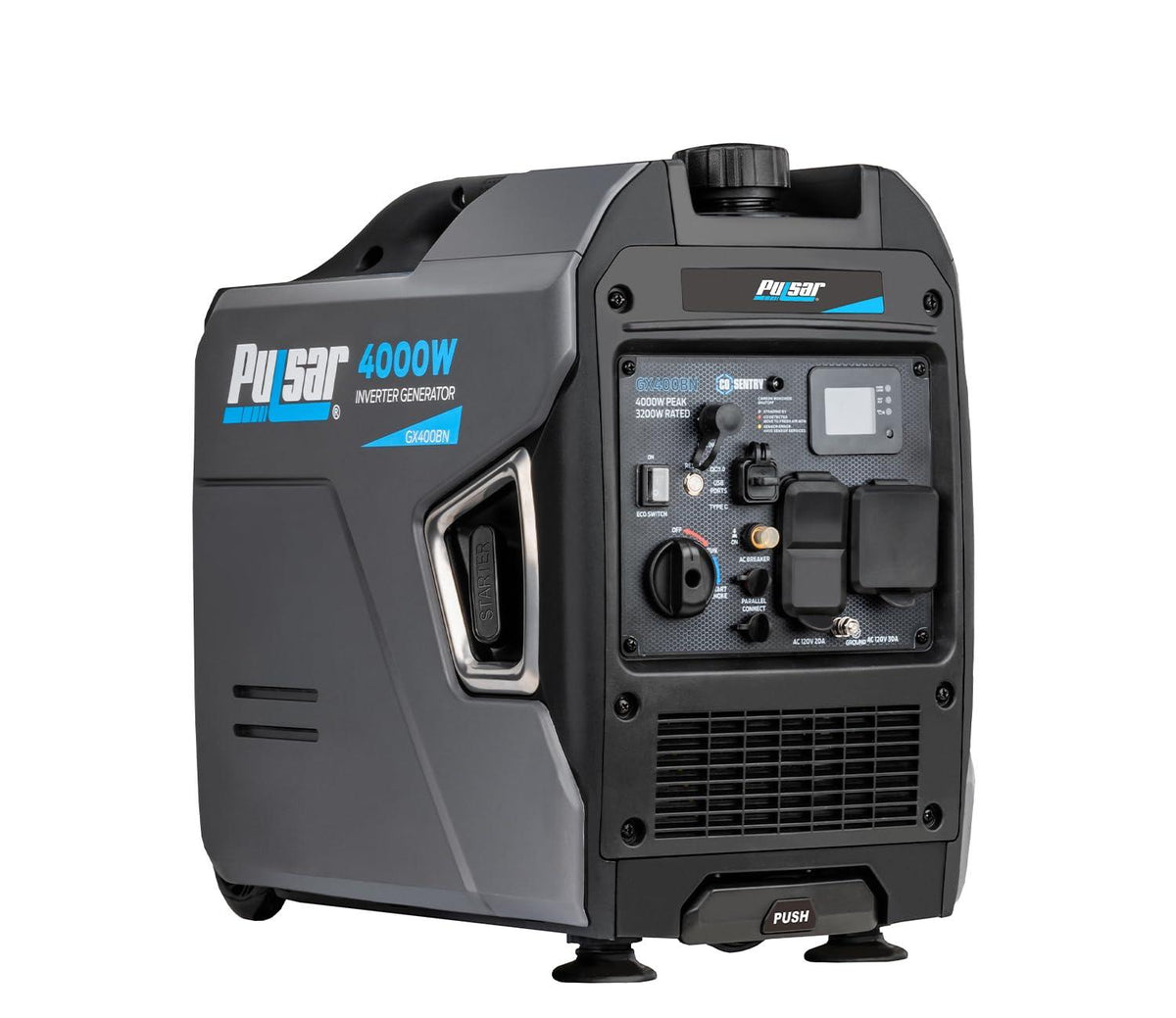 4000W Dual Fuel Inverter Generator with CO Alert, RV Ready & Parallel Capability-0