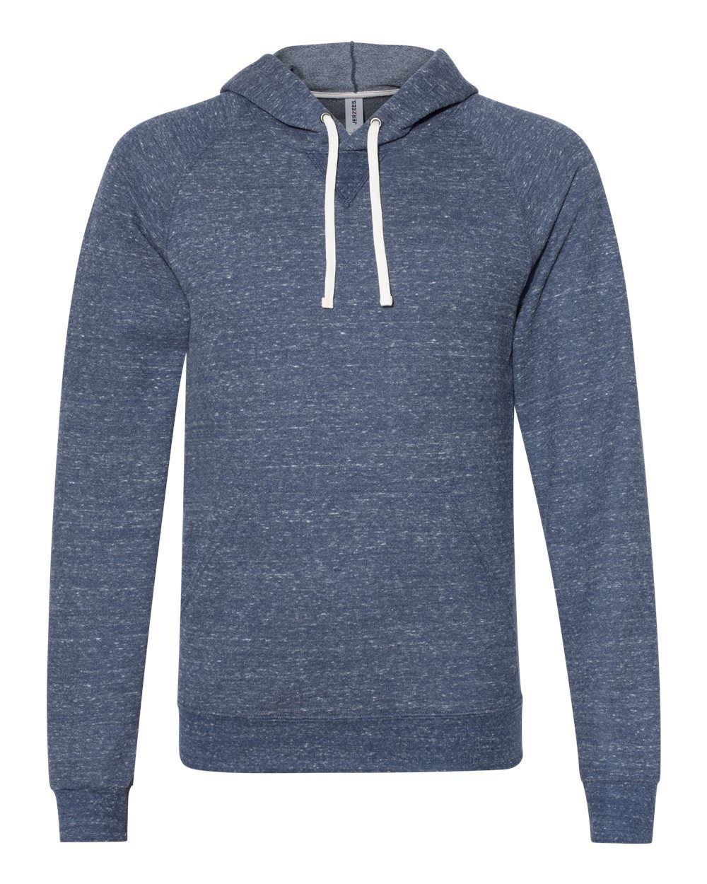 JERZEES 90MR Unisex Snow Heather French Terry Raglan Hooded Sweatshirt-0