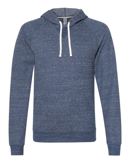 JERZEES 90MR Unisex Snow Heather French Terry Raglan Hooded Sweatshirt-0