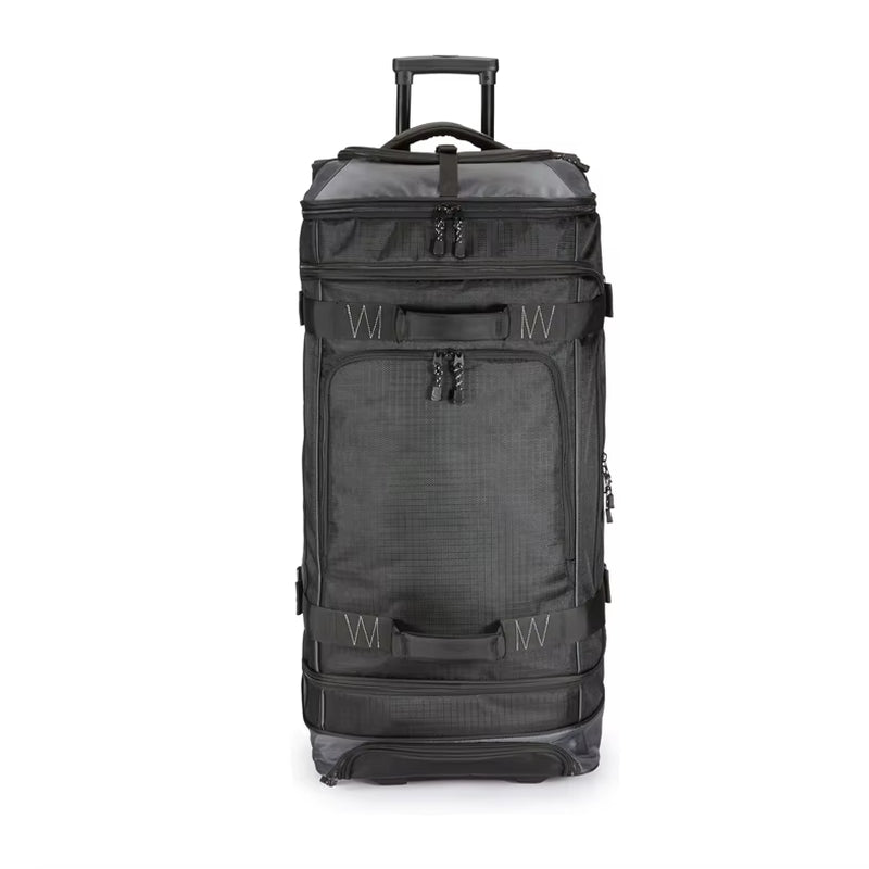 Leather Travel Trolley Durable Carry on Luggage Lightweight Airport Carryall Customizable Luggage Trolley