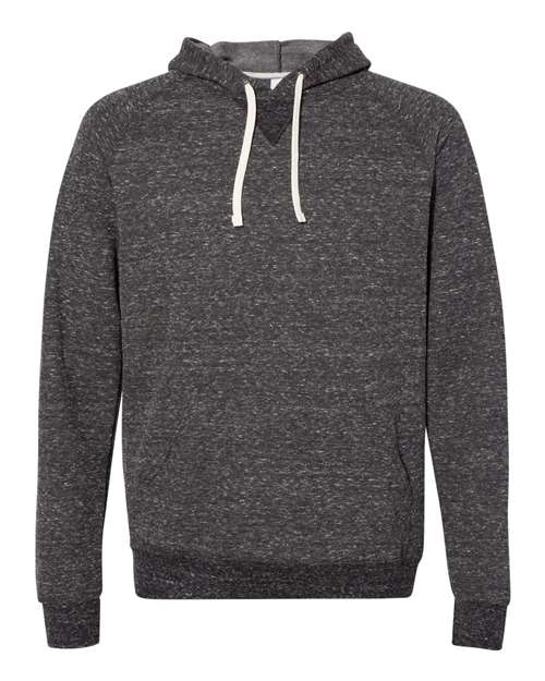 JERZEES 90MR Unisex Snow Heather French Terry Raglan Hooded Sweatshirt-1