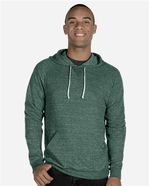JERZEES 90MR Unisex Snow Heather French Terry Raglan Hooded Sweatshirt-4