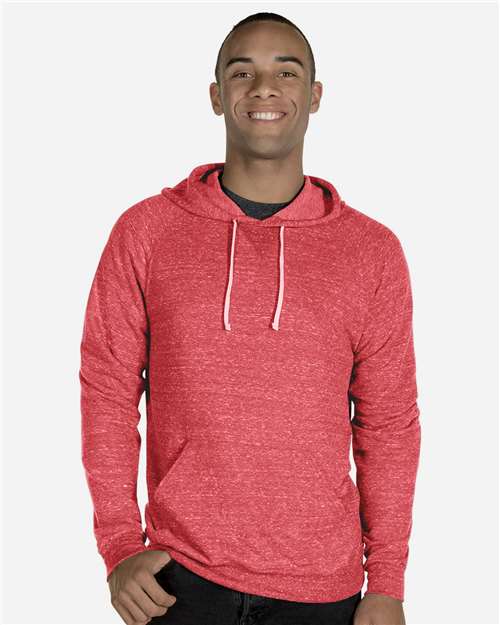 JERZEES 90MR Unisex Snow Heather French Terry Raglan Hooded Sweatshirt-7