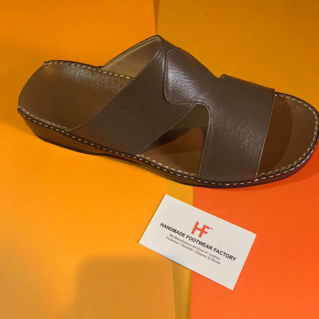 Arabic Sandals for Men Handmade Leather Slippers Saudi Style Summer Arab Shoes