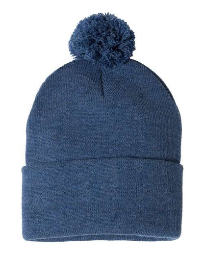 Sportsman SP15 12" Pom-Pom Cuffed Beanie-13