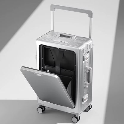 Universal Wheel Aluminum Frame Mount Case Travel Box Business Front Opening Large Capacity Suitcase Dropshipping Trunk Package