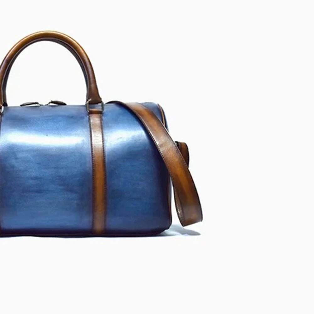 Hot Selling Genuine Leather Duffle Bag Large Capacity Travel Weekend Overnight Luggage Duffel Bag Outdoor Waterproof Sport Bag