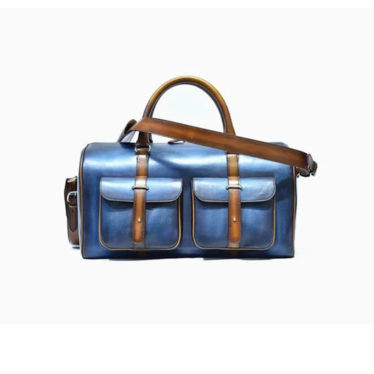 Hot Selling Genuine Leather Duffle Bag Large Capacity Travel Weekend Overnight Luggage Duffel Bag Outdoor Waterproof Sport Bag