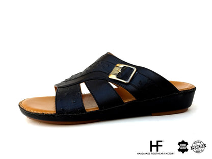 Arabic Sandals for Men Handmade Leather Slippers Saudi Style Summer Arab Shoes
