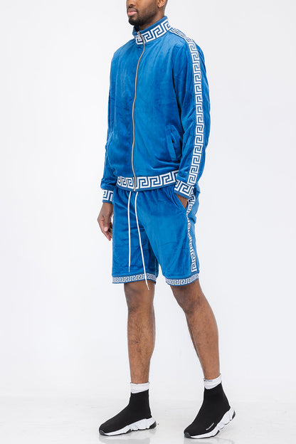 Status Velour Short Set-5