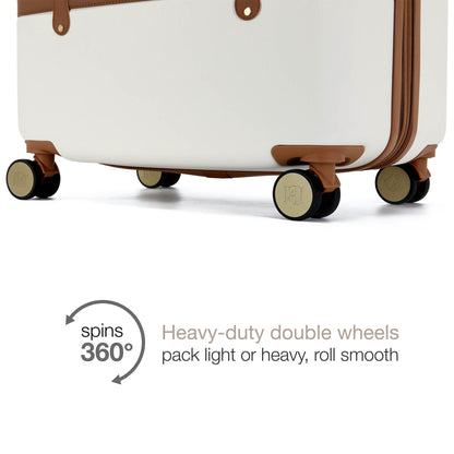 Grace 3 Piece Expandable Retro Luggage Set