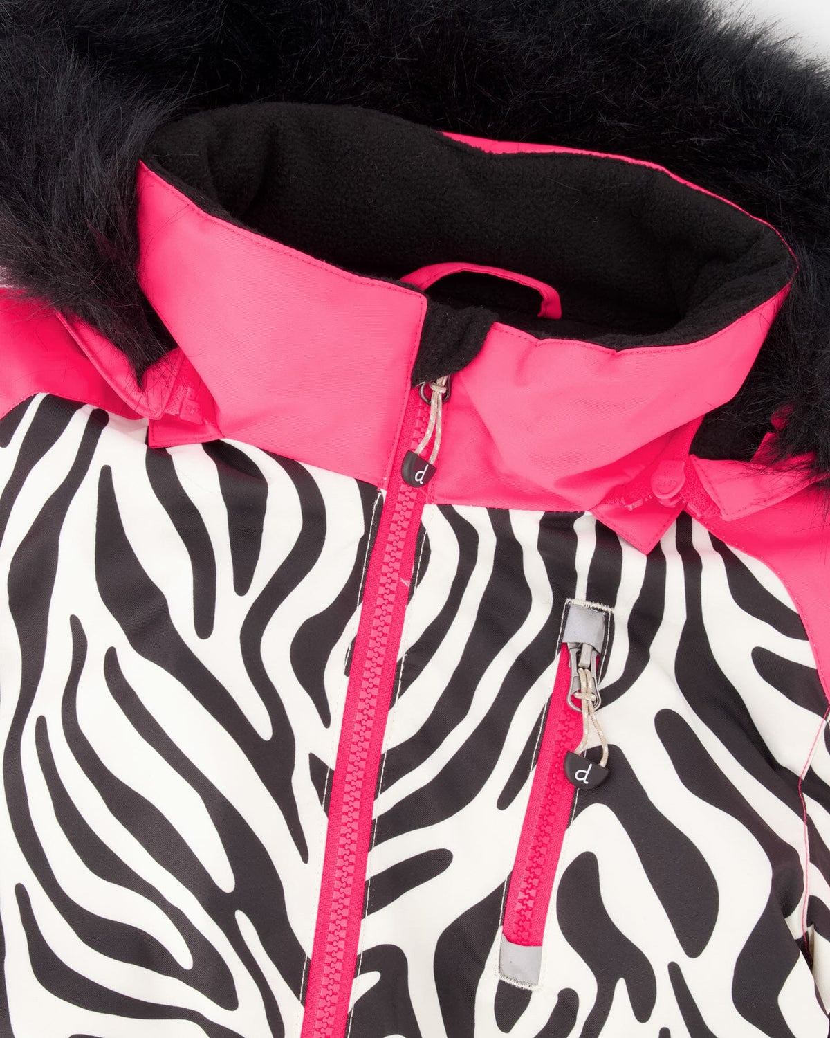 One-Piece Play Snowsuit Zebra Print-3
