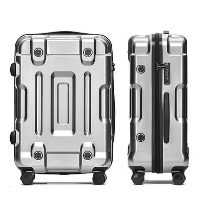 Stylish Aluminium Hard Shell Carry-On Trolley Suitcase with TSA Lock - Perfect for Travel