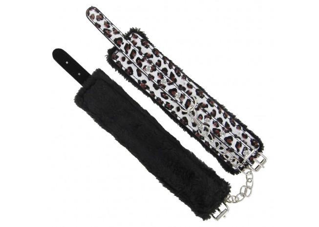 Cheetah Print Wrist Bondage Restraints-4