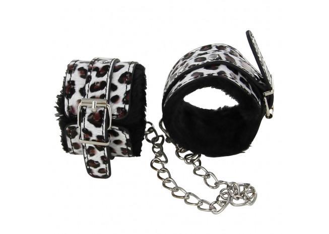Cheetah Print Wrist Bondage Restraints-0