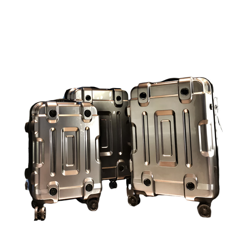 Stylish Aluminium Hard Shell Carry-On Trolley Suitcase with TSA Lock - Perfect for Travel