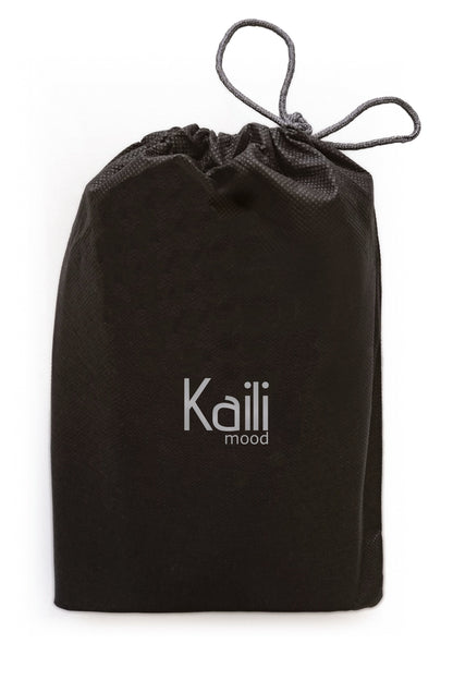 K0005DB | Genuine Full Grain Leather Travel Document Holder, Dollar Grain - Blue Color - Size: 12.5 x 22 x 2 cm - Package: Tnt Bag