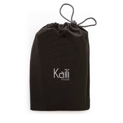 K2006AF | 100% Cotton Canvas /Wild Leather Travel Duffle Bag, full grain, Naked - Black color, zipper closure. Dimensions: 45 x 25 x 28 cm - Packaging: Tnt bag