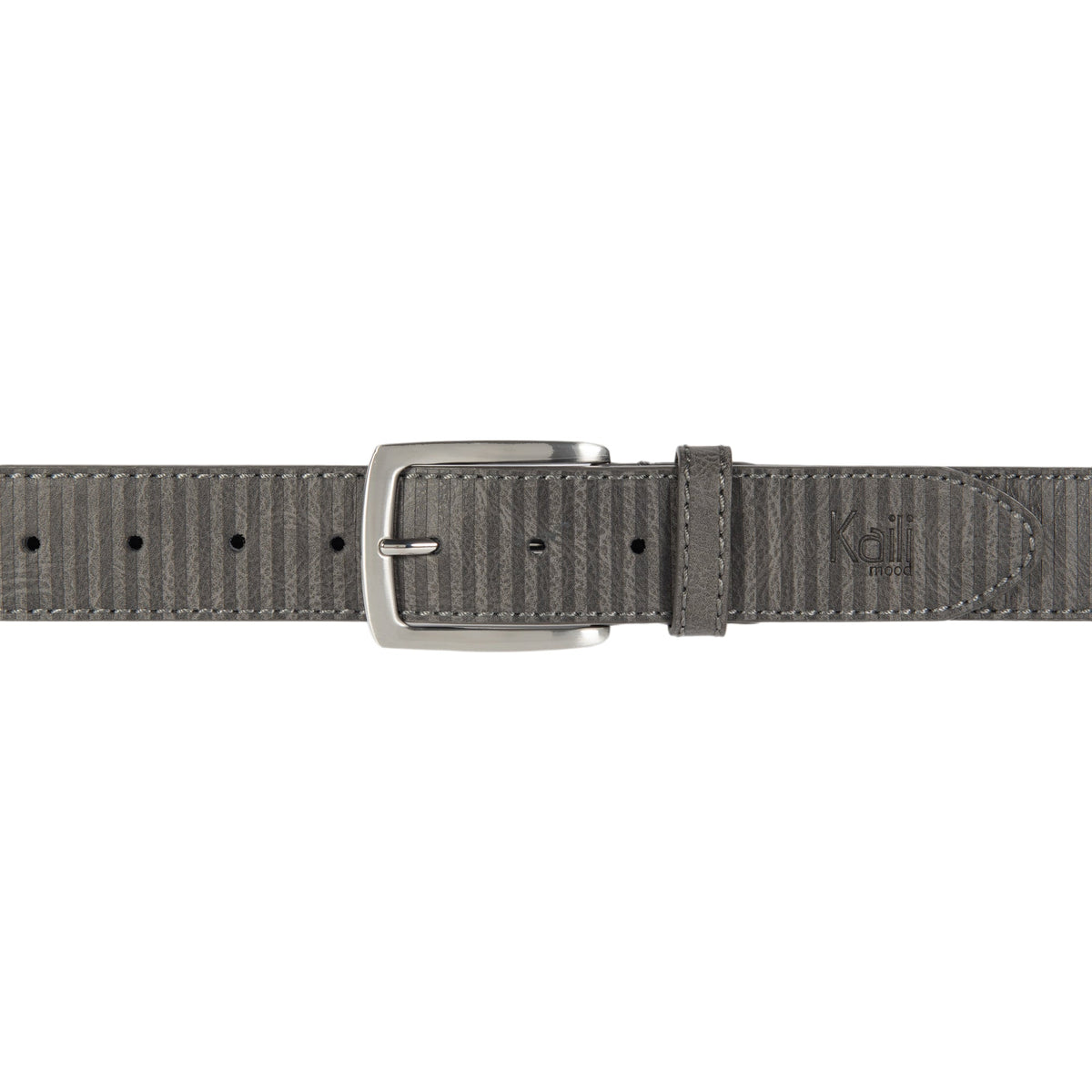 K4009KB | Cintura Uomo Allover in Fodera Pelle Finitura in Pu. Colore Antracite. Dimensioni: cm 125 x 3,8 x 0,5 (giro vita cm 110). Confezione: Gift Box rigido fondo/coperchio
