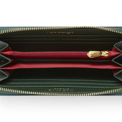 Serene Forest Green Zip Around Wallet (Pre order 28th Nov)