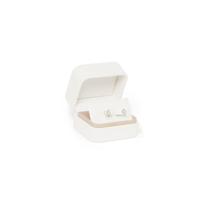 Moissanite Solitaire Diamond Earrings