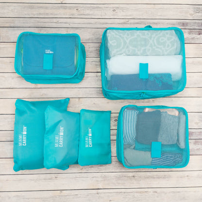 Foldable 6 Piece Packing Cubes - 2 Pack
