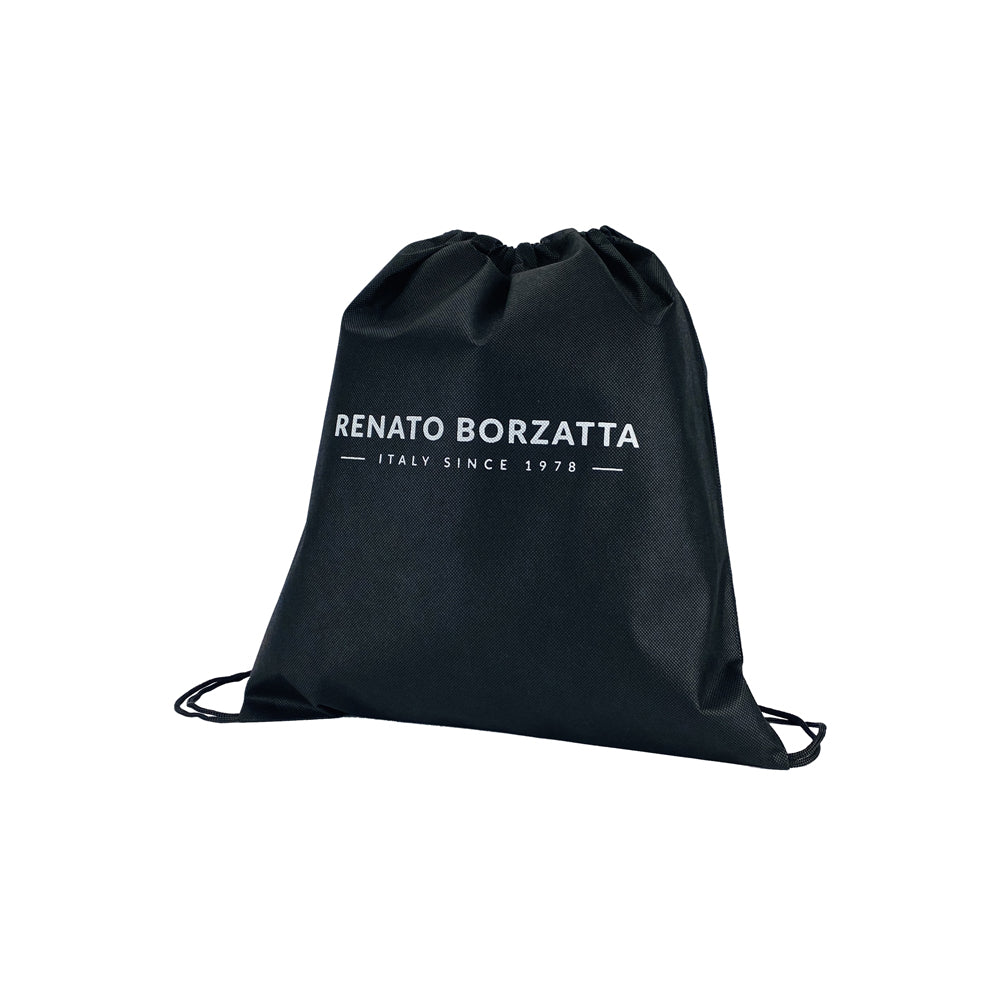 RB2002D | Nylon/Vera Leather Shoulder Bag, with light grain. Zipper closure and adjustable shoulder strap - Blue color - Size: 15.5 x 21 x 7 cm. Packaging: Non-Woven Fabric Bag