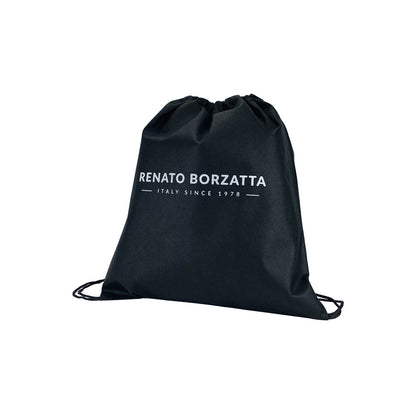 RB2003A | Genuine full-grain leather shoulder/wrist bag, dollar/light grain. Removable shoulder strap and handle. Black color. Dimensions: 22 x 14 x 2.5 cm. Packaging: Non-Woven Fabric Bag
