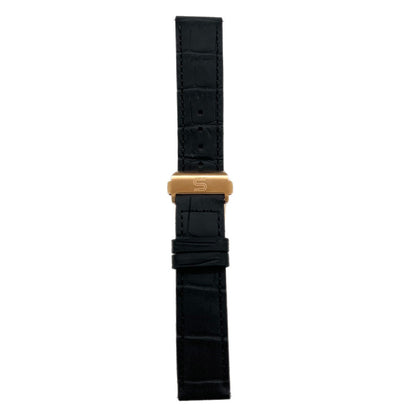 Black Leather - Rosegold Clasp-0