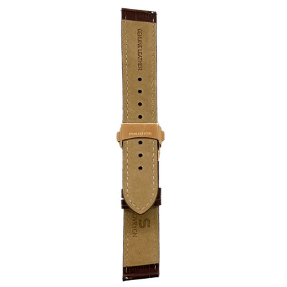 Brown Leather - Rosegold Clasp-4
