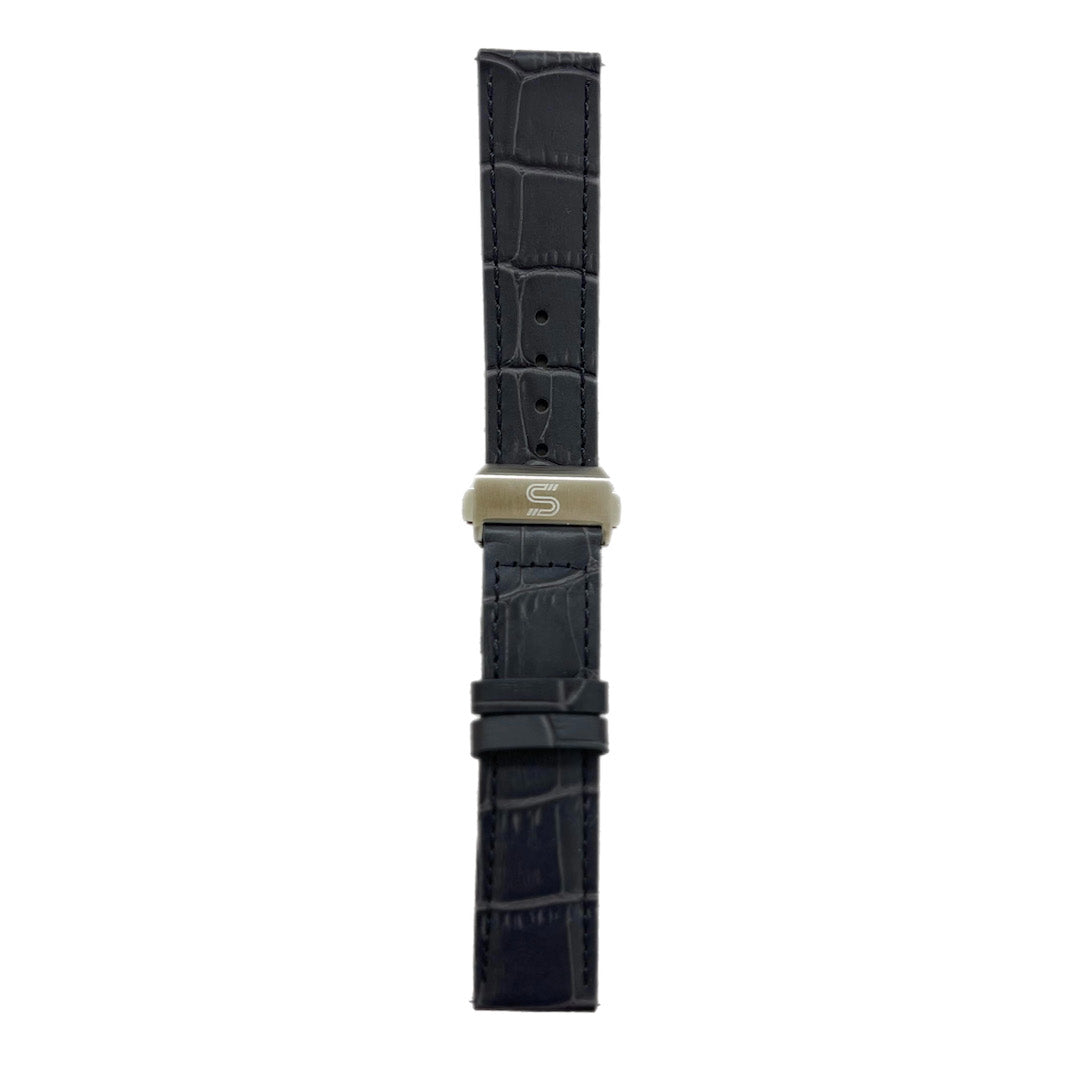 Grey Leather - Steel Clasp-0