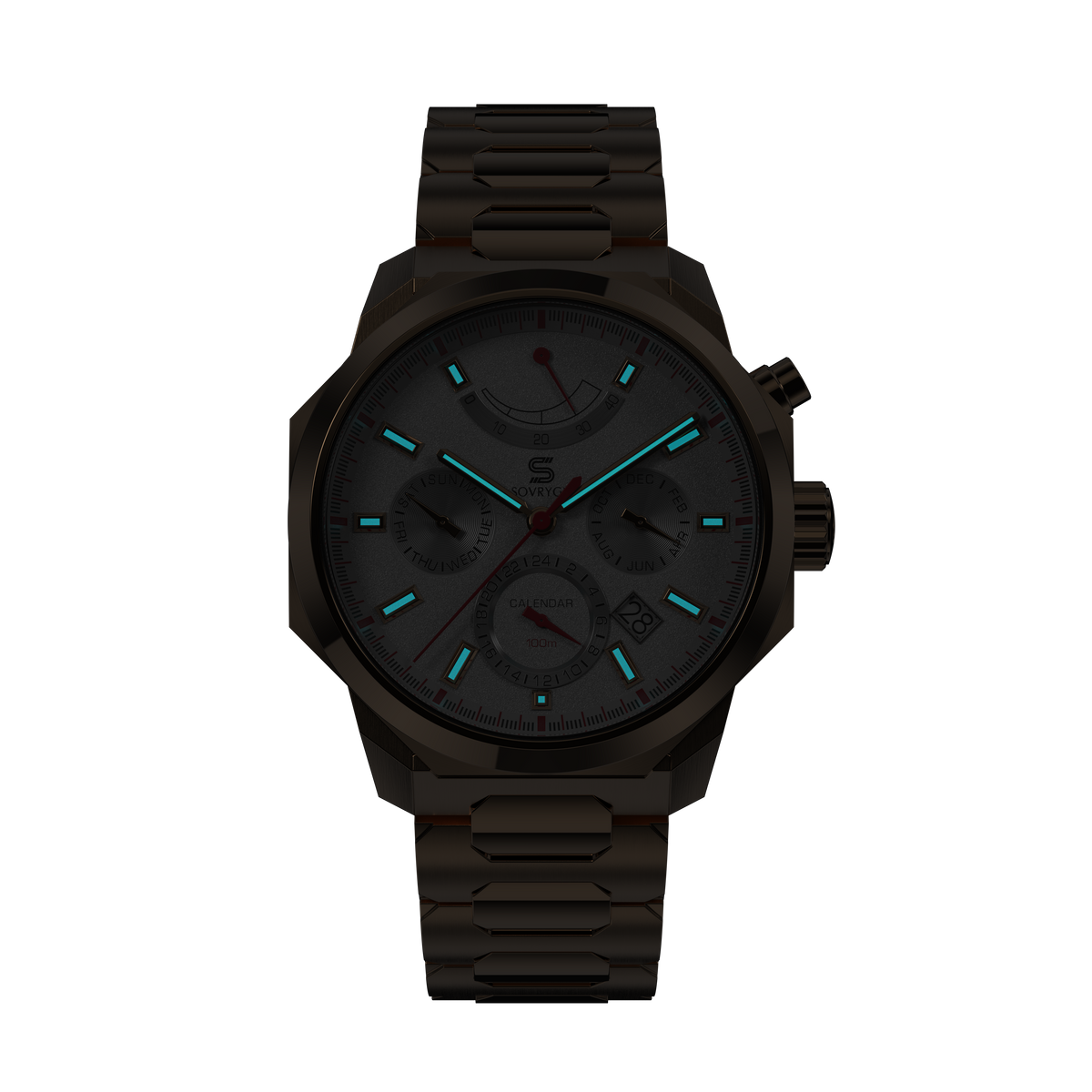 SOVRYGN Calendar Rose - White Watch