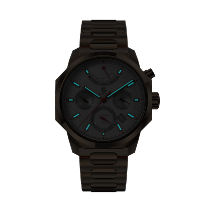 SOVRYGN Calendar Rose - White Watch