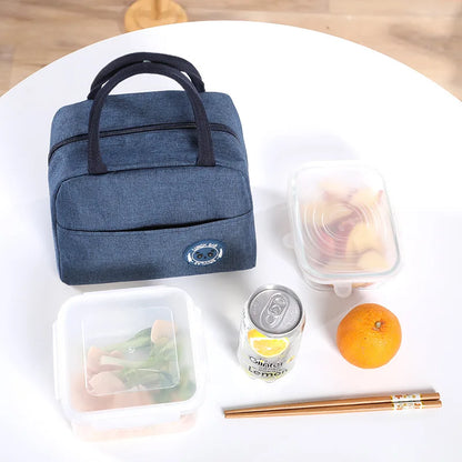 Bento bag large-capacity portable aluminum foil thickened insulated lunch box bag