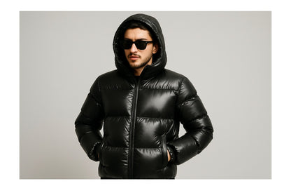 Men'S New Winter Fashion Puffer Jacket Waterproof Zipper Closure Warm Padding Bubble Puffy Jacket-Wholesale