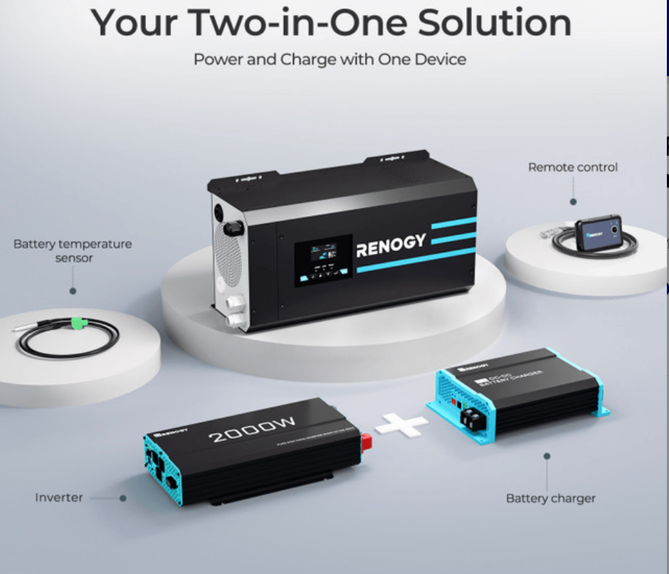 2000W 12V Pure Sine Wave Inverter Charger with LCD Display and Smart Charging-3