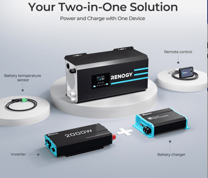 2000W 12V Pure Sine Wave Inverter Charger with LCD Display and Smart Charging-3