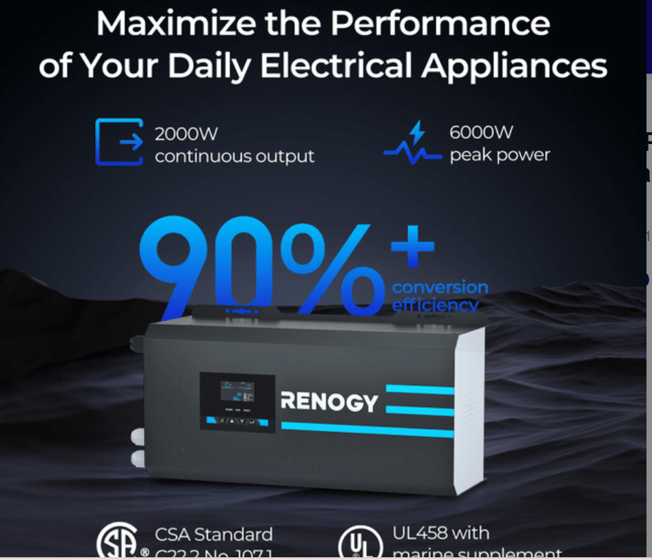 2000W 12V Pure Sine Wave Inverter Charger with LCD Display and Smart Charging-4