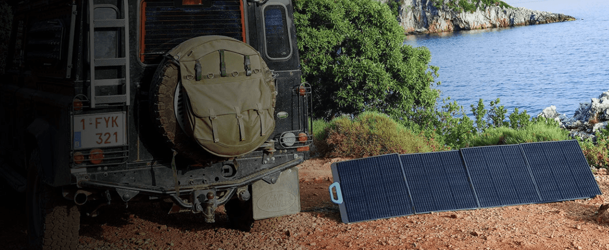 BLUETTI 100W Portable Solar Panel – Foldable Monocrystalline Solar Charger with MC4 Connectors-2