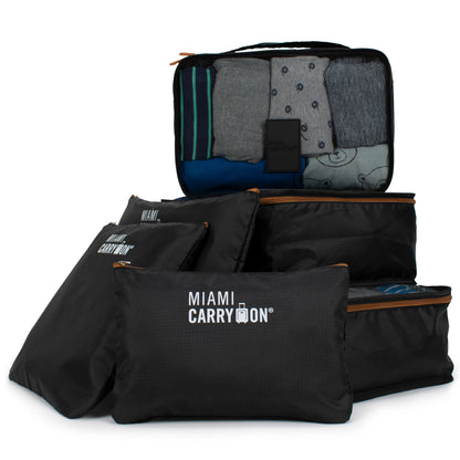 Foldable 6 Piece Packing Cubes - 2 Pack