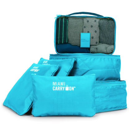 Foldable 6 Piece Packing Cubes - 2 Pack