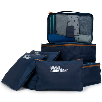 Foldable 6 Piece Packing Cubes - 2 Pack