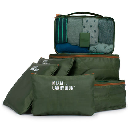 Foldable 6 Piece Packing Cubes - 2 Pack