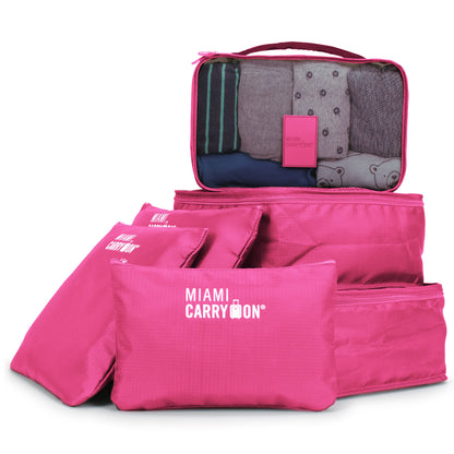Foldable 6 Piece Packing Cubes - 2 Pack