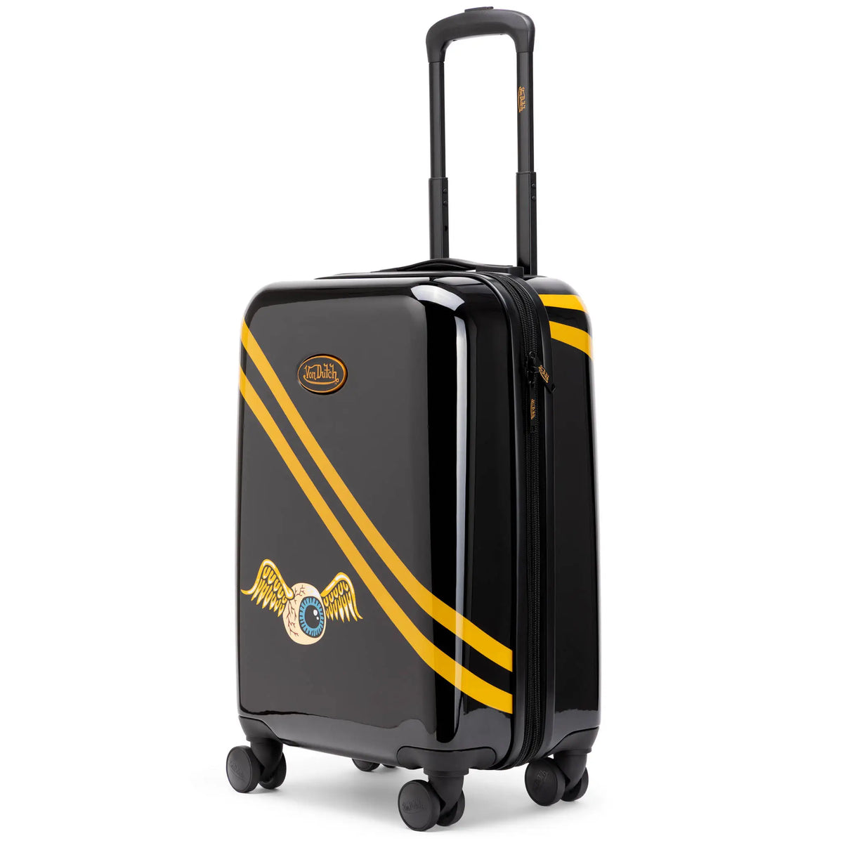 Kustom Kulture Expandable Hardside Carry-on Spinner Suitcase