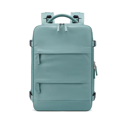 Women Laptop Backpack 15.6Inch Teenage Girl USB Charging School Backpack Independent Shoe Bag Travel Backpack Outdoor Backpack