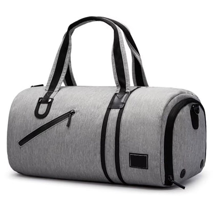 Gym Bag for Women and Men Sports Travel Duffel with Shoe Laptop Compartment Workout Overnight Work Bag Black