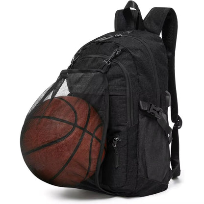 Customized Logo Youth Football Basketball Backpack Casual Sports Backpacks Lightweight Soccer Backpack Travel Bag