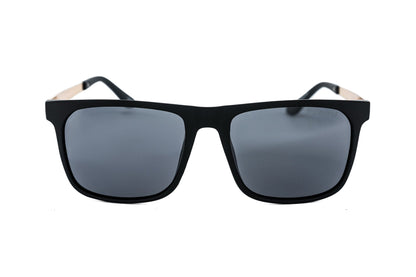 Soren – Matte Black & Gold Square Sunglasses | Bolero Eyewear