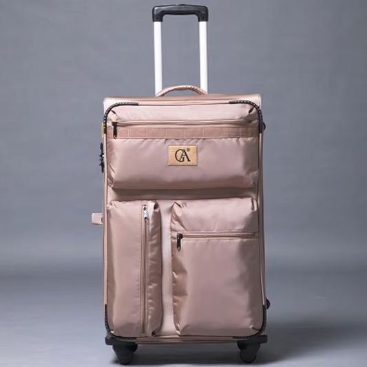 Ultralight Rolling Luggage New 20/24/28 Inch Trolley Travel Bag Zipper Scratch Resistant Suitcase Boarding Box Brand Suitcase